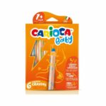 Κηρομπογιές Carioca Baby Jumbo 1+ 42817 6 τεμάχια